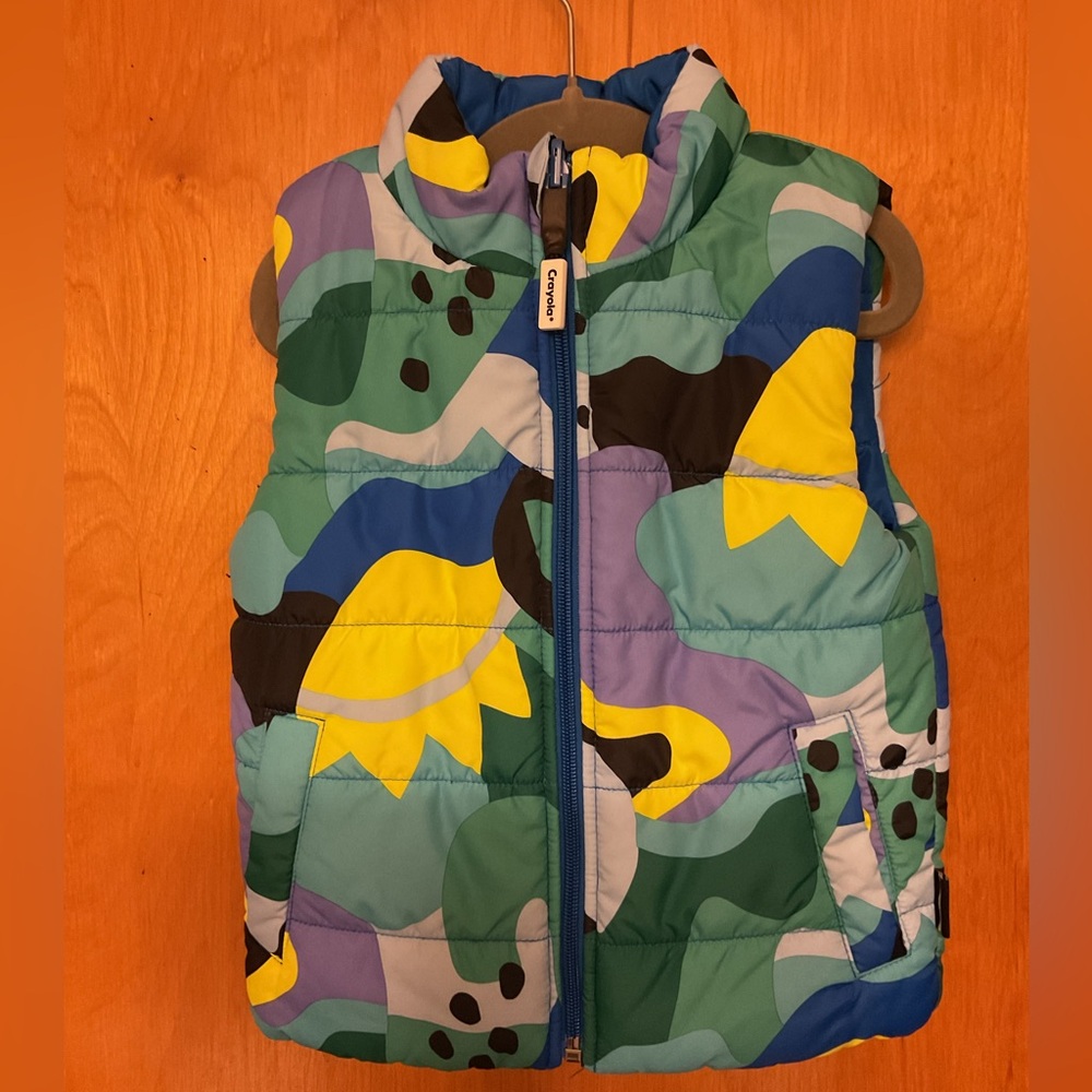 Crayola Multicolor Toddler Puffer Vest
